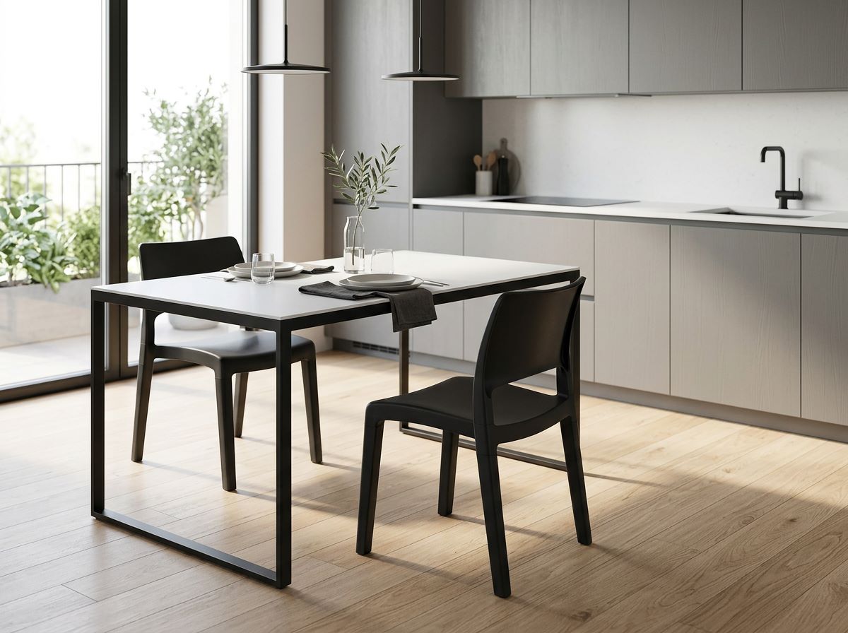 Progarden Plastová stohovatelná židle KLIK KLAK 52 x 52 x 72 cm antracit 3
